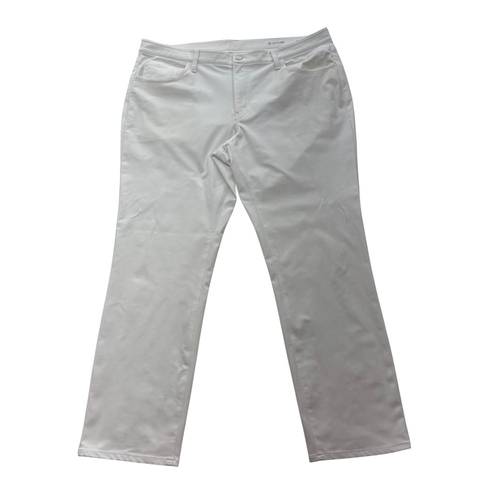 G/FORE Mens Fore Play Golf Pants White Straight Leg Size 38x30
